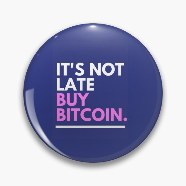 Item preview, Blue Pink Bold Text Buy Bitcoin designed and sold by fosterahope.