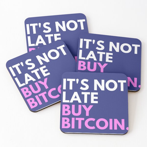 Item preview, Blue Pink Bold Text Buy Bitcoin designed and sold by fosterahope.