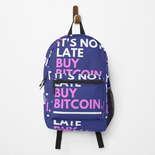Item preview, Blue Pink Bold Text Buy Bitcoin designed and sold by fosterahope.