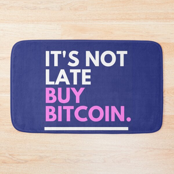 Item preview, Blue Pink Bold Text Buy Bitcoin designed and sold by fosterahope.