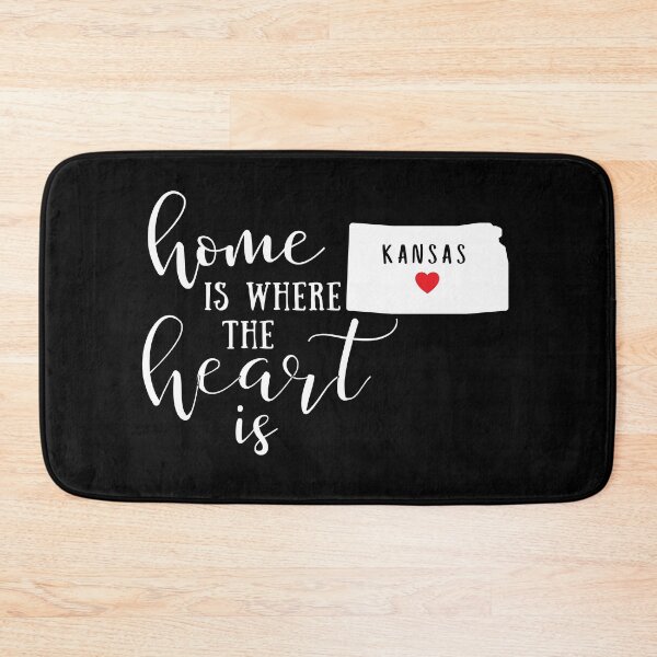 Item preview, Kansas, Home Is Where the Heart Is, Home State designed and sold by ladylaughprints.