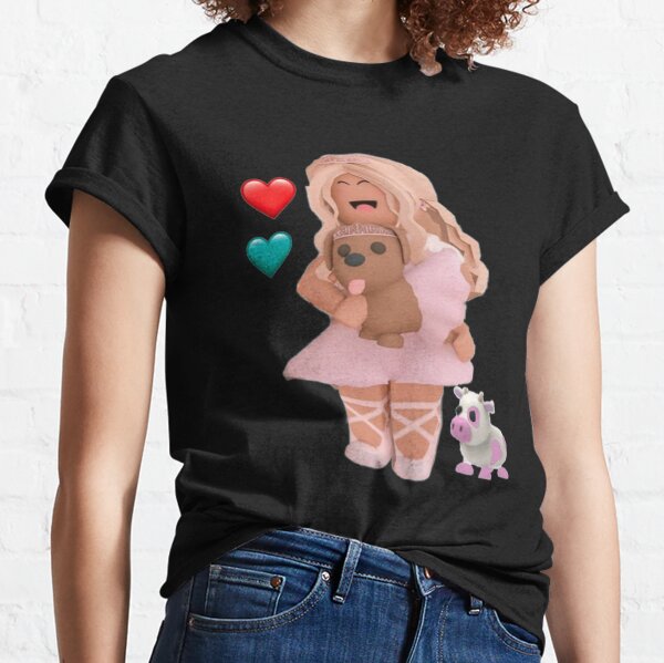 Roblox Pink T Shirts Redbubble - pink hair roblox t shirt