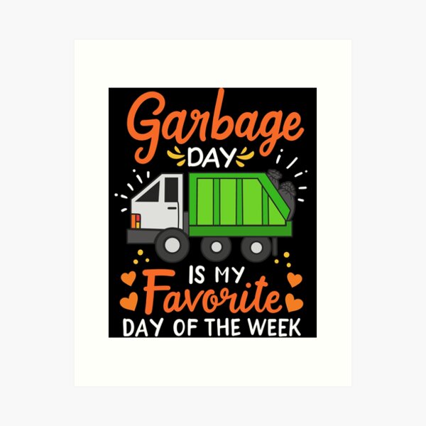 Item preview, Garbage Day Garbage Truck designed and sold by CreativeGiftShp.