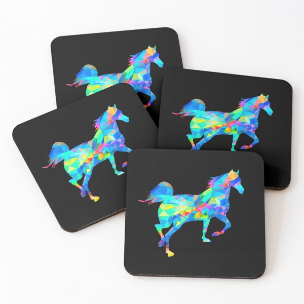 Item preview, Colored abstract rainbow diamond horse  designed and sold by Design your dreams.
