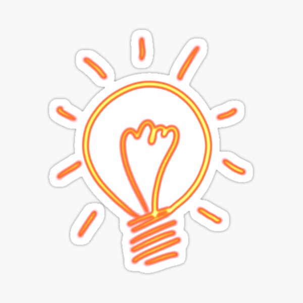 Item preview, Hand drawn incandescent light bulbs painted from neon colors. designed and sold by Apostrophe8.
