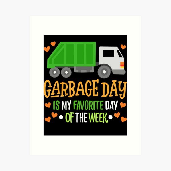 Item preview, Garbage Day Garbage Truck designed and sold by CreativeGiftShp.