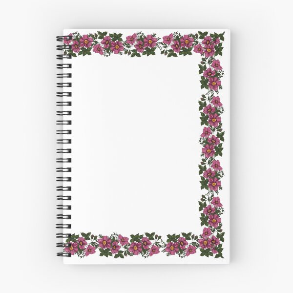 Item preview, Elegant summer decor ,pink flowers border designed and sold by natwil.