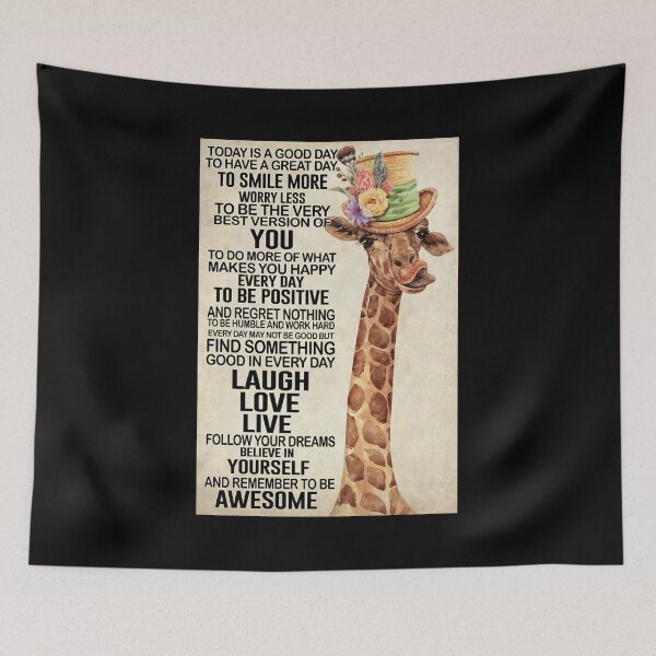 Item preview, Giraffe today is a good day to have a great day designed and sold by bethwagner44100.