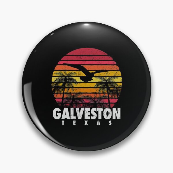 Item preview, Galveston Tx Texas Vintage Retro Sunset 70's 80's Style Gift designed and sold by pourvasecandi.