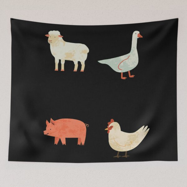 Item preview, Kids colourful farm animals designed and sold by thekidsprint.