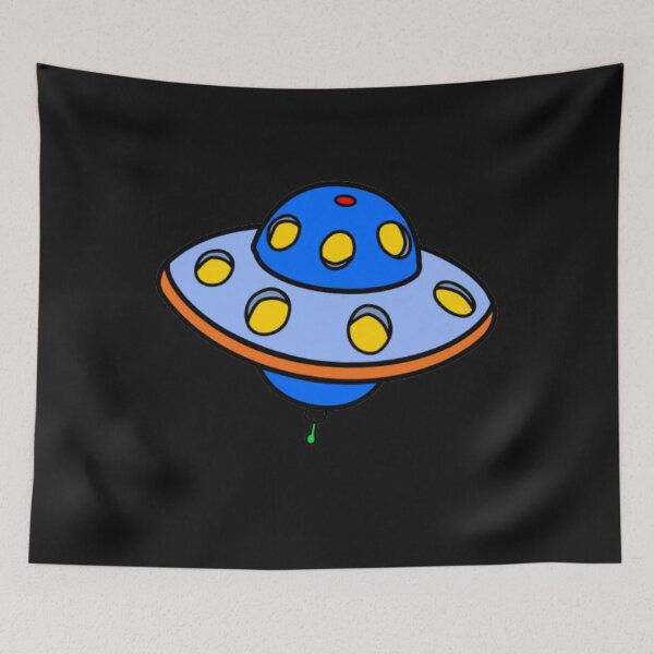 Item preview, Kids blue spaceship designed and sold by thekidsprint.