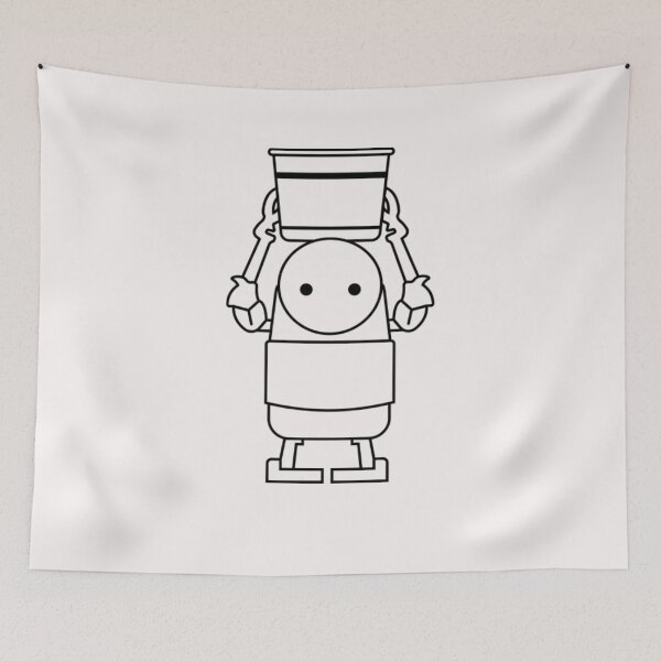 Item preview, Nier Automata Machine with Bucket  Black designed and sold by DianaDecaro.
