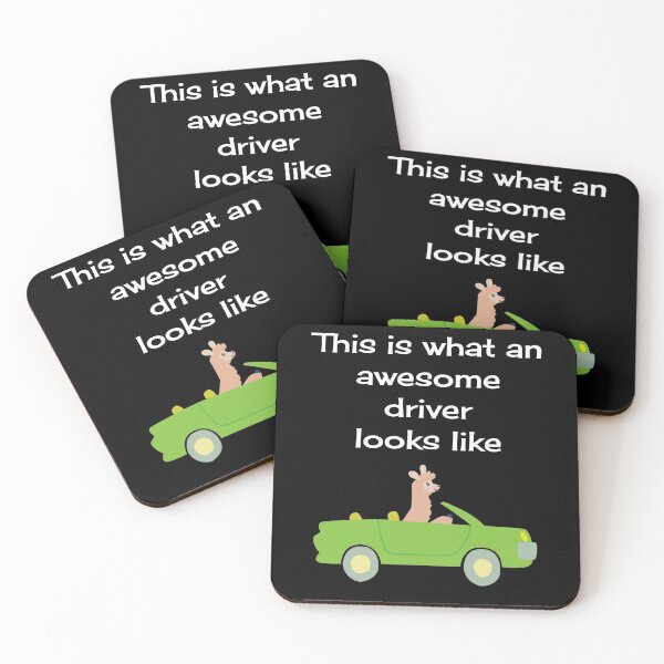 Item preview, This is What an Awesome Driver Looks Like Llama designed and sold by CreativeBel.
