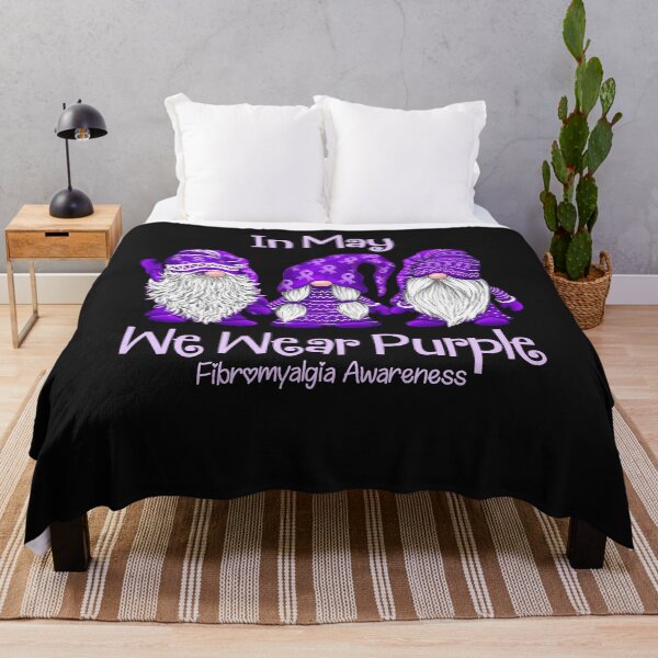 Item preview, Gnomies in may we wear purple for fibromyalgia awareness shirt designed and sold by Lukifo-Driven.