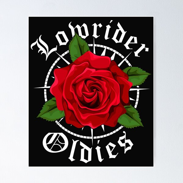 Item preview, Lowrider Oldies Red Roses Old School T-Shirt  designed and sold by Lukifo-Driven.