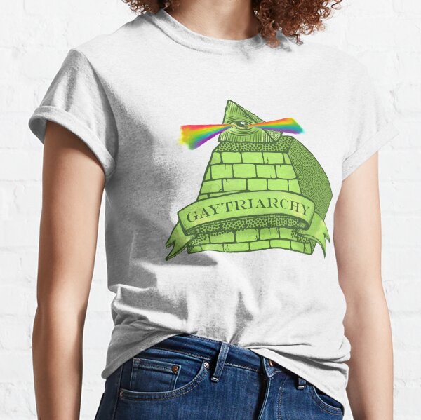 Vista previa del artículo con la obra «Gaytriarchy: ¡demuestre su agenda gay con orgullo!», diseñado y vendido por Cori Redford.