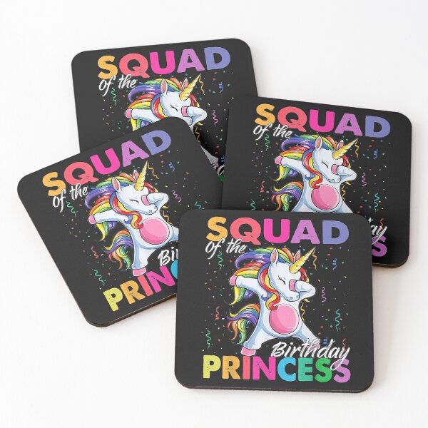 Item preview, Squad of the Birthday Princess Girl Dabbing Unicorn Theme T-Shirt designed and sold by Lukifo-Driven.