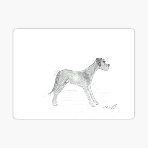 Animals Dogs Great Dane Sticker