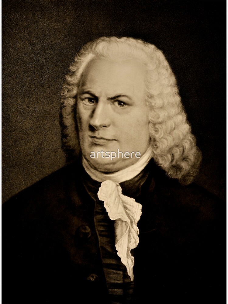 Composer Johann Sebastian Bach ~ Portrait by Rudolf Schuster by artsphere