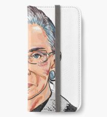 Richterin am Obersten Gerichtshof Ruth Bader Ginsburg iPhone Flip-Case/Hülle/Klebefolie