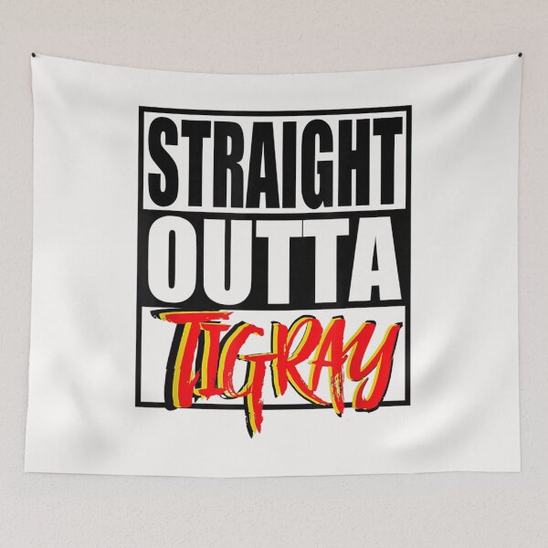 Item preview, Straight Outta Tigray _ Tigray In My Blood _ Tigray Flag T-Shirt designed and sold by Lukifo-Driven.