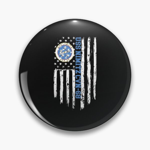 Item preview, USS Nimitz CVN-68 American Flag T-Shirt designed and sold by Lukifo-Driven.