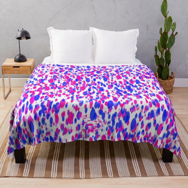 Item preview,  little dots pattern pink and blue color  (white background) designed and sold by riceayoj.