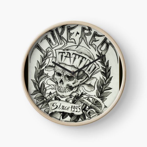 Item preview, Skull with laurel Luke Red designed and sold by lukeredtattoo.