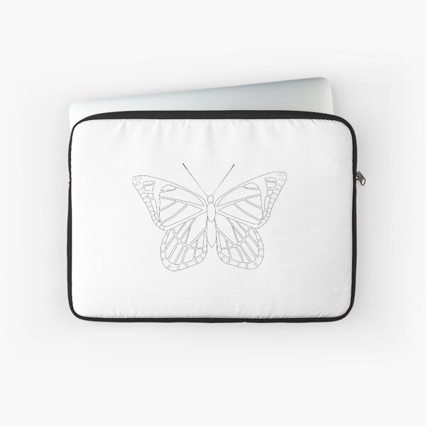 Item preview, colorless pretty butterfly - white background designed and sold by bunnyEmanArt.