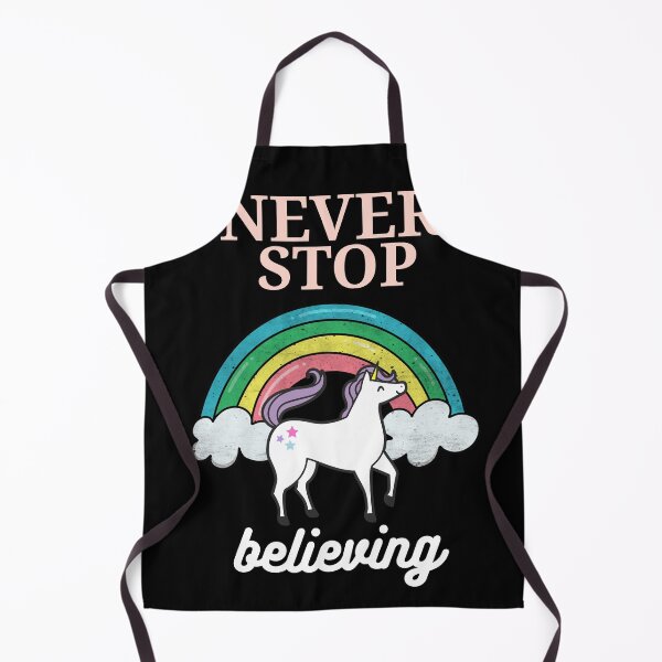 Item preview, Never Stop Believing - cute unicorn and rainbow designed and sold by GLwithUs.