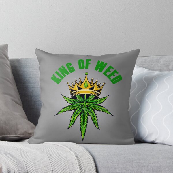 Item preview, Larga vida al rey de la hierba - Verde dorado sobre gris designed and sold by NoMatterLab.