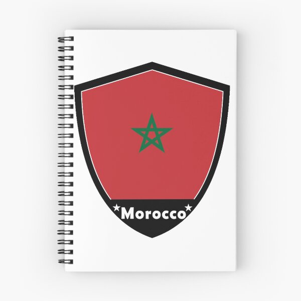 Item preview, Morocco Flag Badge designed and sold by Gina-Driada.