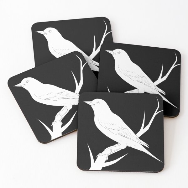 Item preview, colorless pretty bird designed and sold by bunnyEmanArt.