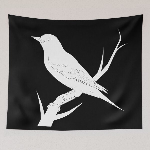 Item preview, colorless pretty bird designed and sold by bunnyEmanArt.