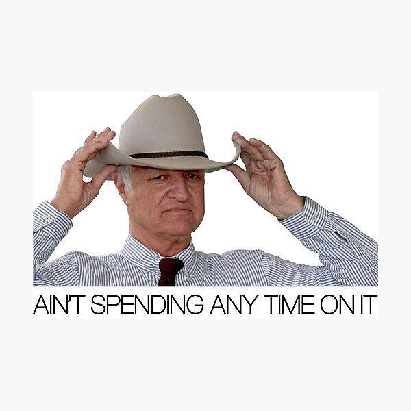 Bob Katter ain't spending any time on it. Photographic Print