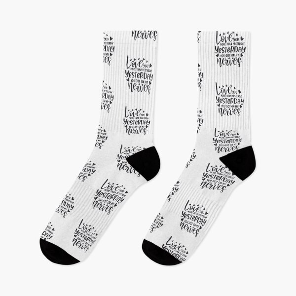 Item preview, Love You More Than Yesterday - Yesterday You Got on My Nerves Black designed and sold by AlteredAtelier.