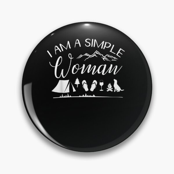 Item preview, I'm A Simple Woman Fire Mountain Camping Wine Dog Flip Flop  designed and sold by christinero2.