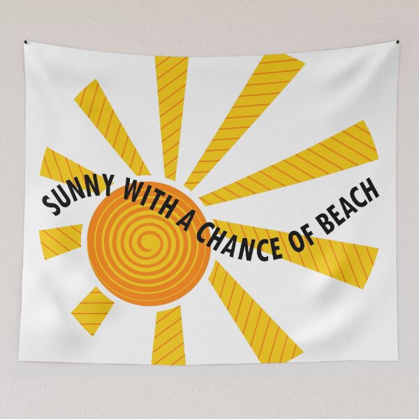 Item preview, sunny with a chance of beach designed and sold by bluehair.