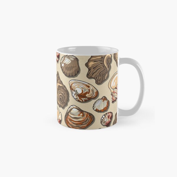 Black Sea Natural Color Seashell Classic Mug