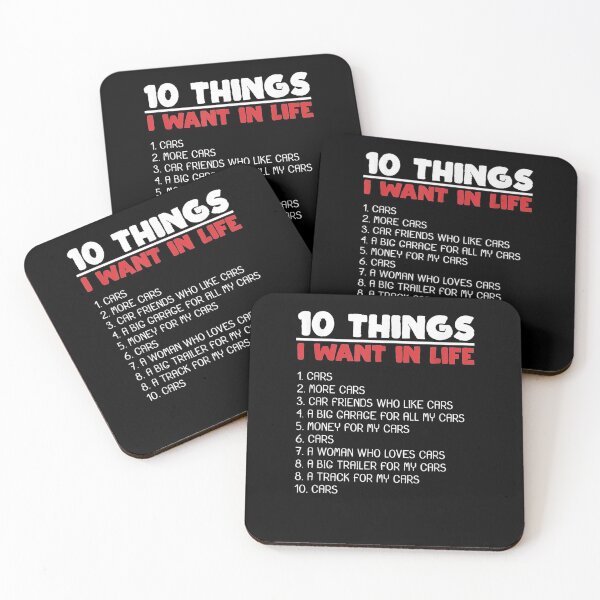 Item preview, 10 Things I Want Cars More Cars Automobile Mechanic Gift  designed and sold by christinero2.