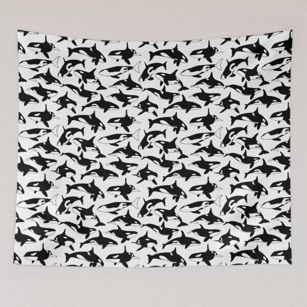 Item preview, Orca Black and White Abstract designed and sold by MelanieOtiz.