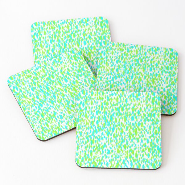 Item preview, little dots pattern green and blue color (white background) designed and sold by riceayoj.