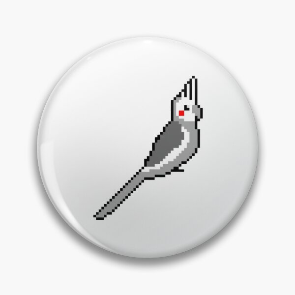 Item preview, Pixel Art Whiteface Cockatiel designed and sold by Sauropsida.