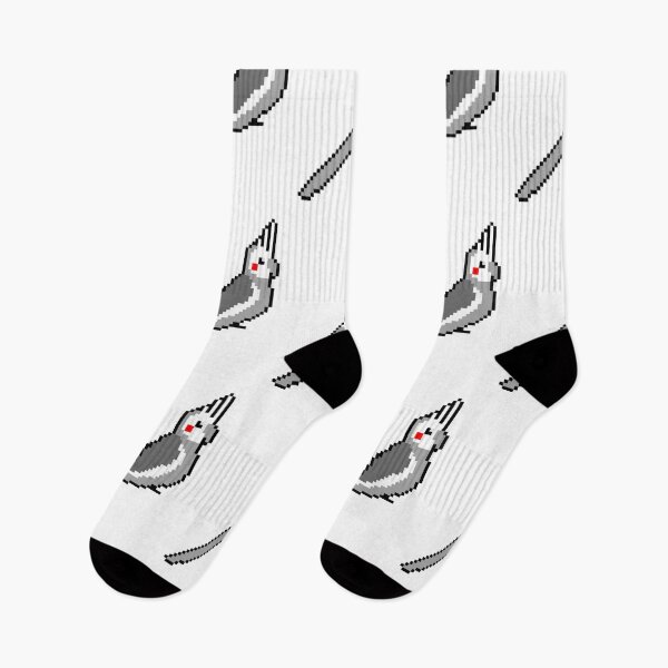 Item preview, Pixel Art Whiteface Cockatiel designed and sold by Sauropsida.