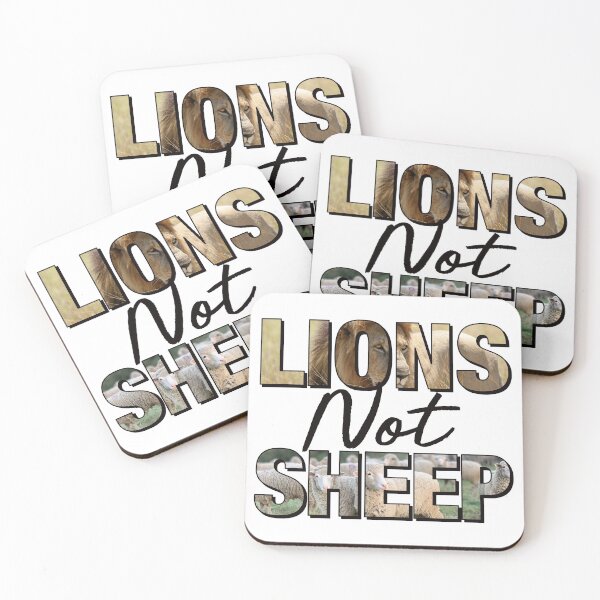 Item preview, LIONS NOT SHEEP designed and sold by SouthAndSunny.