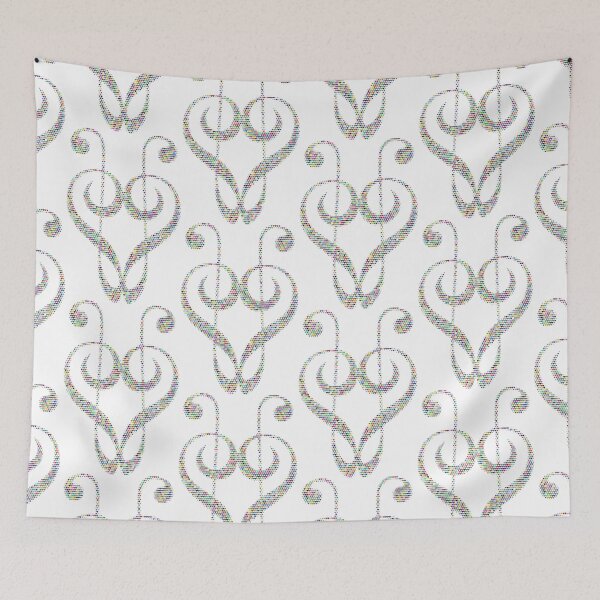 Item preview, Treble Clef  Heart music notes symbol designed and sold by iTrending.