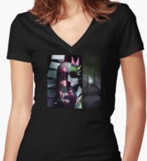 EMPTY CHAOS Women's Fitted V-Neck T-Shirt