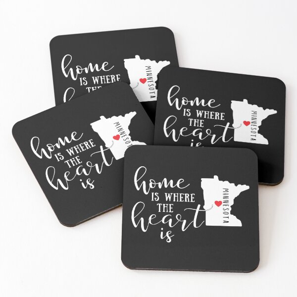 Item preview, Minnesota, Home Is Where the Heart Is, Home State designed and sold by ladylaughprints.