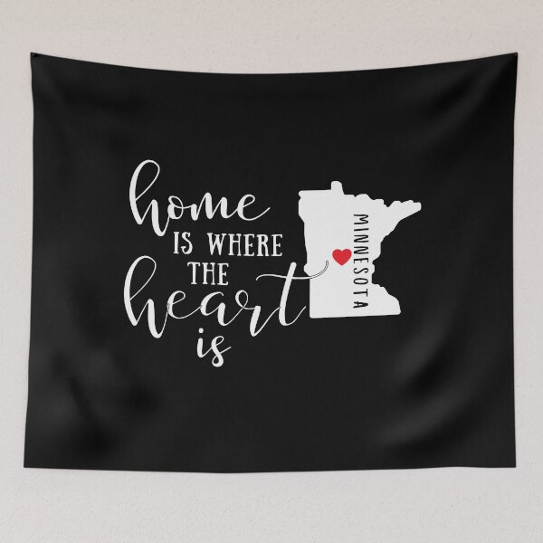 Item preview, Minnesota, Home Is Where the Heart Is, Home State designed and sold by ladylaughprints.