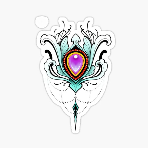 Ornamental by Luke Red Sticker